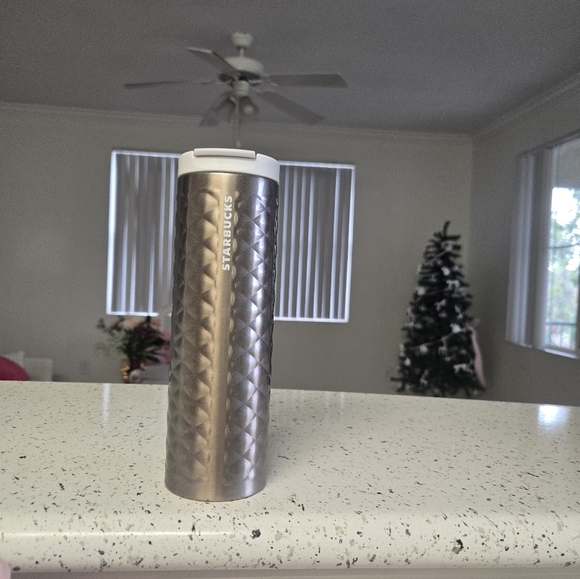 Starbucks Accessories - Starbucks Metallic Textured Tumbler